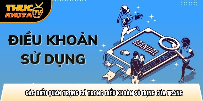 Điều khoản sử dụng - Quy định chi tiết khi truy cập website 3 cac dieu quan trong co trong dieu khoan su dung cua trang 1